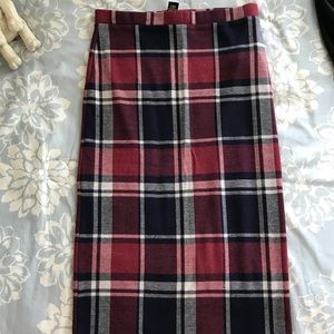 Forever 21 Plaid Pencil Skirt
